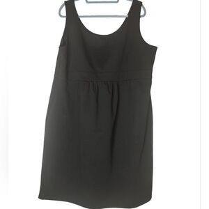 Dress barn Black Dress 22W Sleeveless Midi Empire Waist